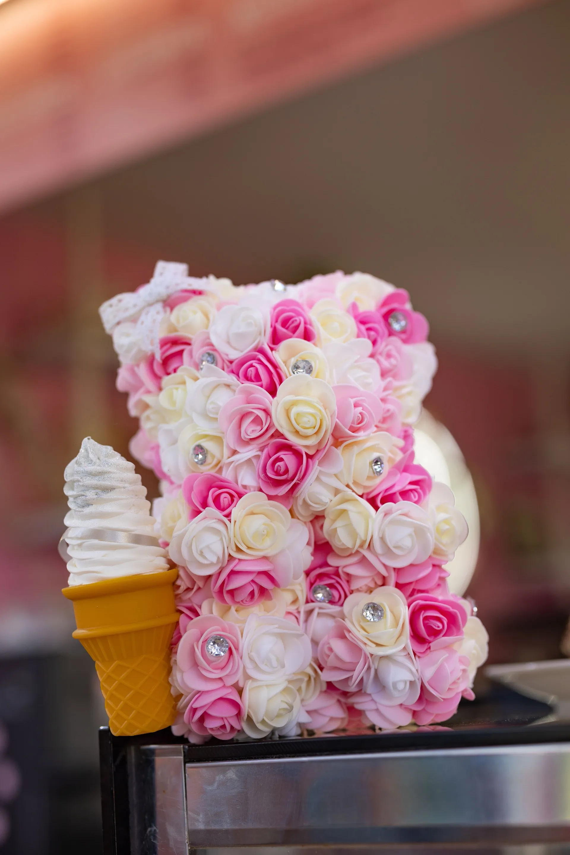 Ours en Roses Decoration